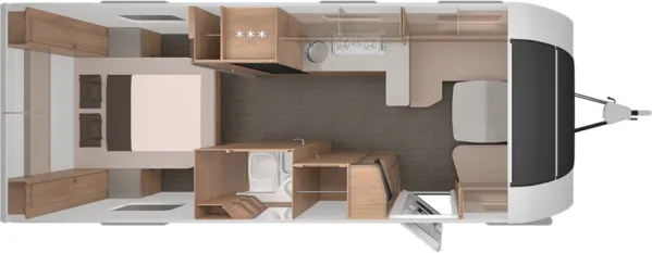 Tagesgrundriss Knaus Südwind 650 UX 60 YEARS
