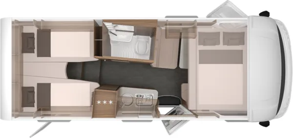 Nachtgrundriss Knaus Van I 650 MEG