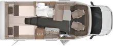 Grundriss Tag Knaus Van TI 640 MEG