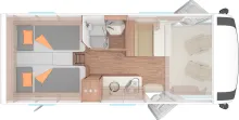 Grundriss Tag Weinsberg CaraCore 650 MEG Model 2025 sofort verfügbar