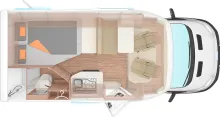 Grundriss Nacht Weinsberg CaraLoft 550 MF Verfügbar 11/26