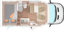 Grundriss Tag Weinsberg CaraLoft 550 MG 2 Pakete|S7-Fenster|Markise