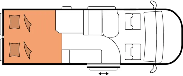Nachtgrundriss Hobby ONTOUR Van 640 ET First Edition