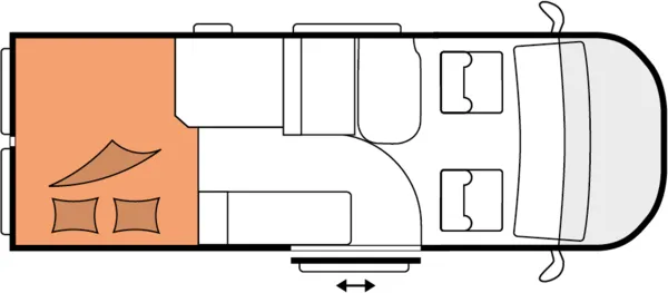 Nachtgrundriss Hobby ONTOUR Van 600 FT First Edition