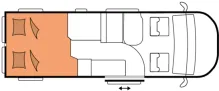Grundriss Nacht Hobby PRESTIGE Van 640 ET First Edition
