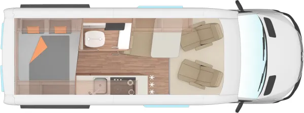 Tagesgrundriss Weinsberg X-PEDITION 600 MQ Tagesgrundriss Weinsberg X-PEDITION 600 MQ