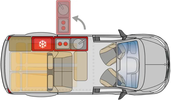 Tagesgrundriss Pössl Vanline Campstar V-Klasse