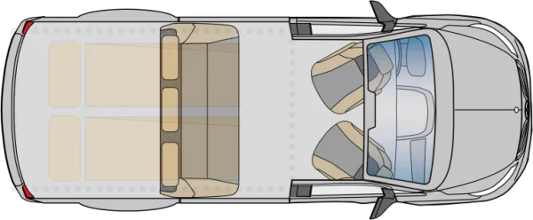 Tagesgrundriss Pössl Vanline Vanstar V-Klasse