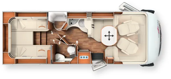 Tagesgrundriss Carthago chic c-line I 4.9 LE superior