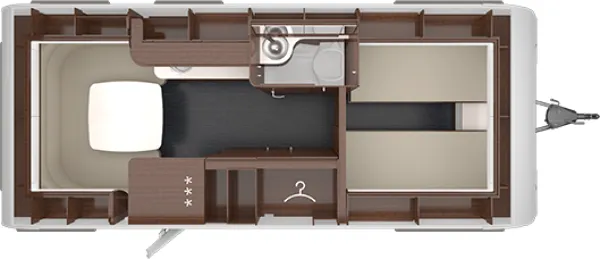 Tagesgrundriss Tabbert Puccini 550 E 2,3 Tagesgrundriss Tabbert Puccini 550 E 2,3