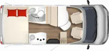 Grundriss Tag Bürstner Travel Van T 590 G Premium|Harmony|LED|Fahrradtr