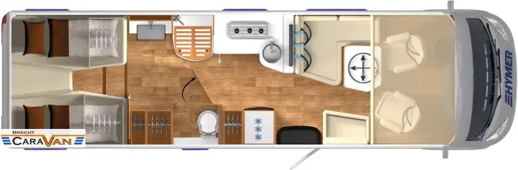 Grundriss Tag Hymer B-Klasse ML I 880 Highlight 35136 Euro Gespart