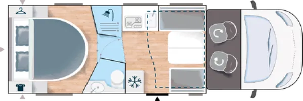 Tagesgrundriss Chausson Teilintegrierte 798 Anniversary Line