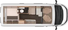 Grundriss Tag Knaus BoxLife PRO 600 STREET