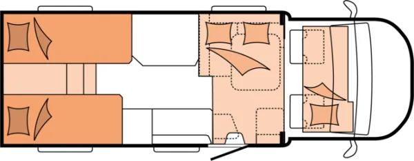 Nachtgrundriss Hobby MAXIA T 710 GE