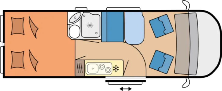 Grundriss Tag Hobby ONTOUR Van 640 ET