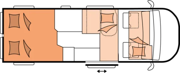 Nachtgrundriss Hobby PRESTIGE Van 640 ET