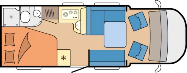 Tagesgrundriss Hobby ONTOUR T 700 F