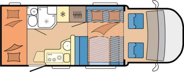 Tagesgrundriss Hobby ONTOUR T 700 KMH