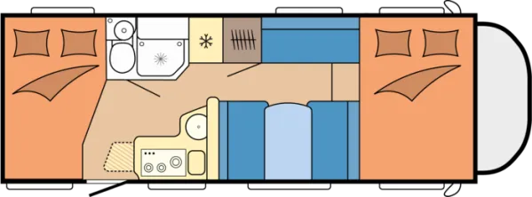 Tagesgrundriss Hobby ONTOUR A 720 GFM