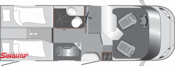 Grundriss Tag LMC Cruiser 70 V 643 G Automatik