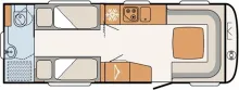 Grundriss Tag Dethleffs Nomad Snow 650 RQT / RET Sonderanfertigung !