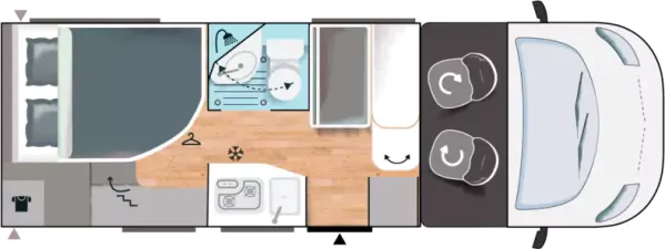 Tagesgrundriss Challenger S-Teilintegrierte S215 Break Edition Tagesgrundriss Challenger S-Teilintegrierte S215 Break Edition