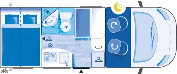 Nachtgrundriss Challenger S-Teilintegrierte S194 Break Edition Nachtgrundriss Challenger S-Teilintegrierte S194 Break Edition