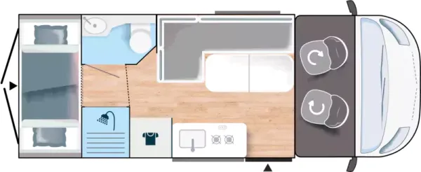 Tagesgrundriss Challenger Van F&S Edition