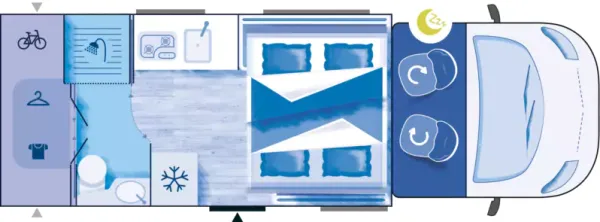 Nachtgrundriss Challenger Teilintegriert 260 Etape Edition Nachtgrundriss Challenger Teilintegriert 260 Etape Edition