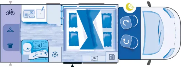 Nachtgrundriss Challenger Teilintegriert 240 Etape Edition Nachtgrundriss Challenger Teilintegriert 240 Etape Edition