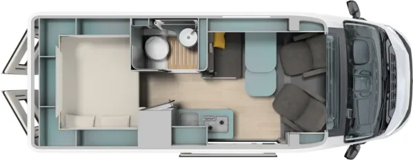 Tagesgrundriss Laika Kosmo 60