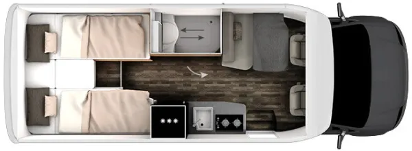 Tagesgrundriss Frankia NEO MT 7 GDK BLACK LINE