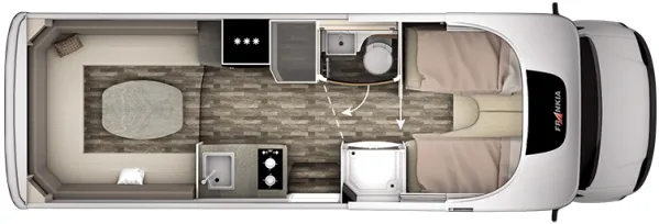 Tagesgrundriss Frankia F-Line A 740 PLUS