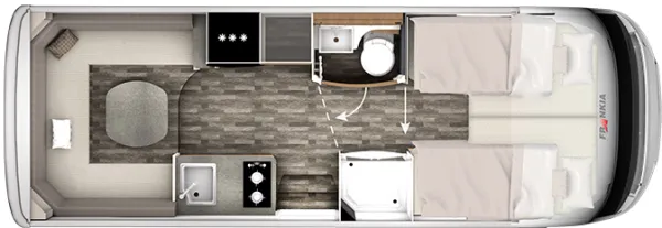 Tagesgrundriss Frankia F-Line I 680 PLUS