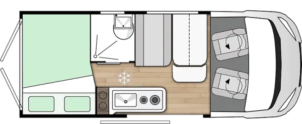 Tagesgrundriss Benimar Benivan B100 PS