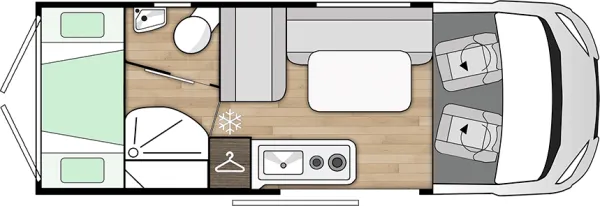 Tagesgrundriss Benimar Benivan B170 PS