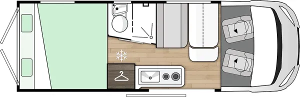 Tagesgrundriss Benimar Benivan B190 PS