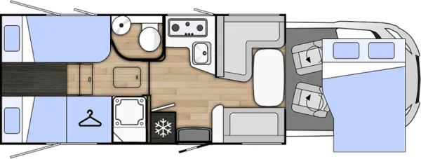 Tagesgrundriss Benimar Mileo M263