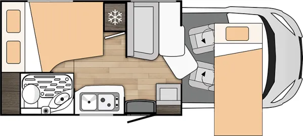 Tagesgrundriss Benimar Tessoro T430