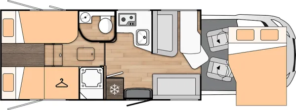 Tagesgrundriss Benimar Tessoro T463
