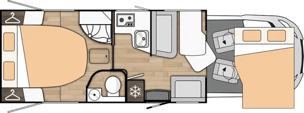Tagesgrundriss Benimar Tessoro T496