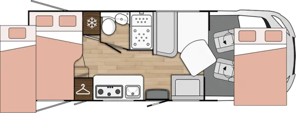 Tagesgrundriss Benimar Amphitryon A940