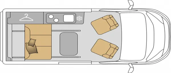 Tagesgrundriss Mooveo Campervan 3