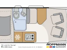 Grundriss Tag Dethleffs Globetrail 640 HR Fiat