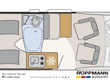 Grundriss Tag Dethleffs Globetrail 600 ER Fiat