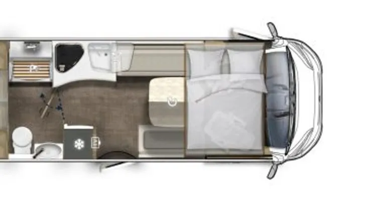 Grundriss Tag Eura Mobil Integra Line 695 LF Wechselrichter/SAT/Navi/4,4t