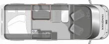 Grundriss Tag LMC Innovan 590 170PS/Autom/Markise/AHK/TV/RFK