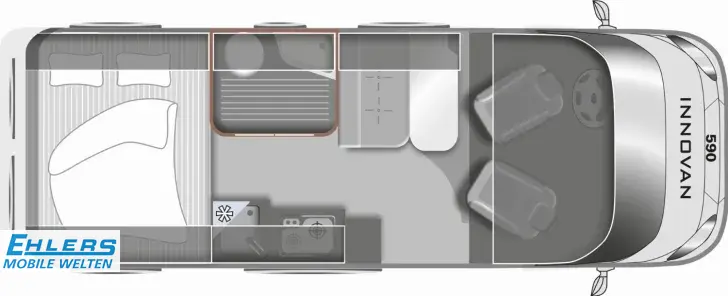 Grundriss Tag LMC Innovan 590 170PS/Autom/Markise/AHK/TV/RFK