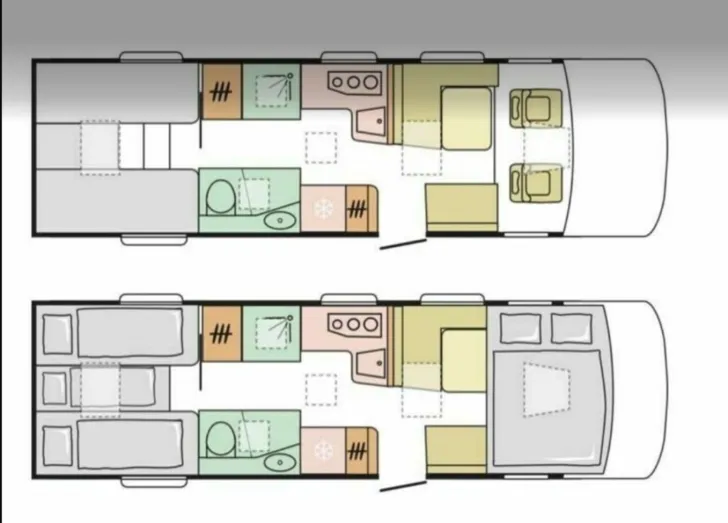 Grundriss Tag Adria Sonic Supreme 810 SL